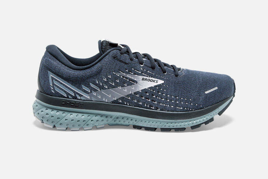 Brooks Running Shoes - Ghost 13 Road Mens - Navy/Grey - CVE-736290